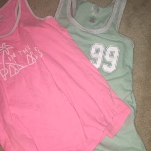 2 pajama tank tops
